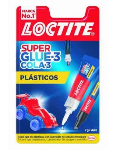 Pegamento Loctite Super Glue-3 Plásticos Difíciles