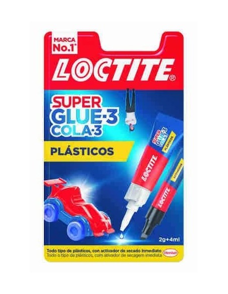 Pegamento Loctite Super Glue-3 Plásticos Difíciles