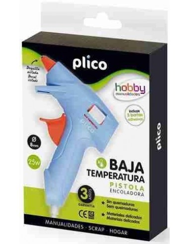 Pistola encoladora baja temperatura y colas termofusibles