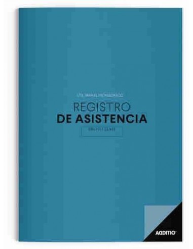 Cuaderno para profesorado de Registro de asistencia