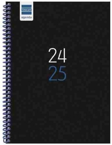 Agenda escolar Finocam Diva 1 4 SVH 24 25 negro