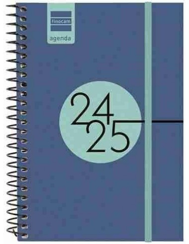 Agenda escolar Finocam Espir Label E8 SVH 24 25 azul cobalto