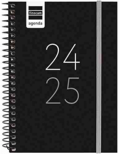 Agenda escolar Finocam secundaria negro 1 8 SVH 24 25