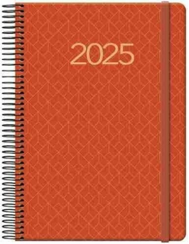 Agenda D  a P  gina Newport Espiral 14x20 Teja 2025