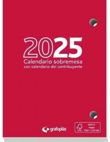 Calendario sobremesa Castellano taco 25