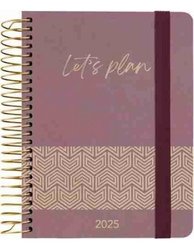 Agenda 25 D P 15X21 NATURE CONCEPT violeta