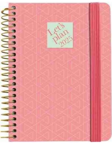 Agenda 25 D P A6 GEOMETRICO Coral