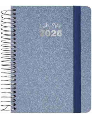 Agenda 25 D P A6 METALLIC azul