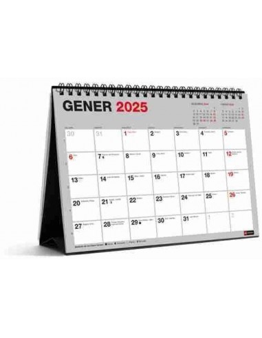 Calendario sobremesa para escribir Basic A5 Catal  n 2025