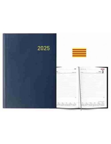 Agenda D  a P  gina Paris 15 x 21 azul marino Catal  n 2025