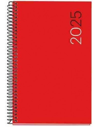 Agenda Semana Vista polipropilenno Espiral activa City 117 x 182 rojo 2025