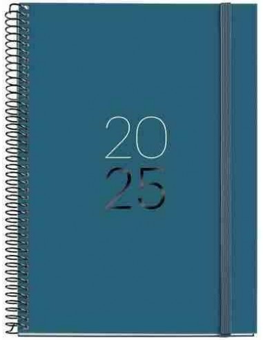 Agenda Semana Vista Espiral Plus cart  n 155 x 213 Calm Ocean Catal  n 2025