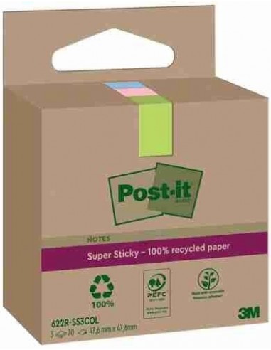 Notas Post it   super Sticky Recicladas