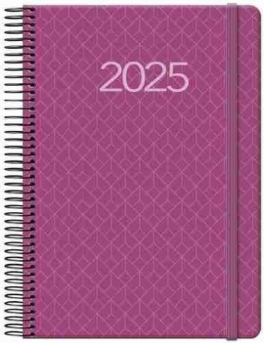 Agenda D  a P  gina Newport Espiral 14x20 Buganvilla 2025