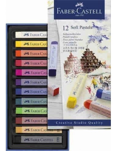 Tizas pastel 12 unidades Faber Castell