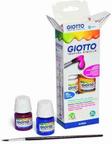 T  mpera Giotto 6 colores de 25 ml