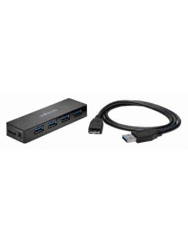 Hub 4 puertos y cargador USB 3 0