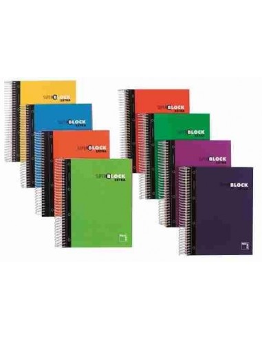 Cuadernos Superblock Extra 120 hojas