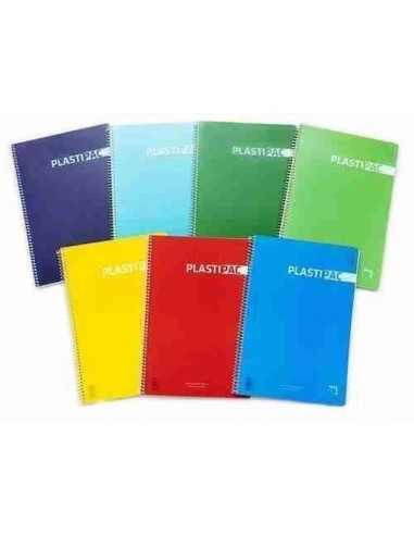 Cuadernos PlastiPAC 80 hojas colores surtidos