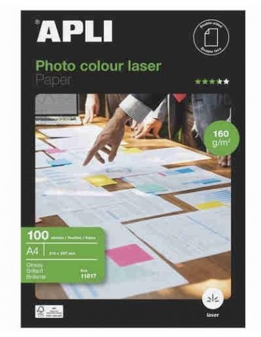 Papel fotogr  fico Glossy Laser doble cara A4