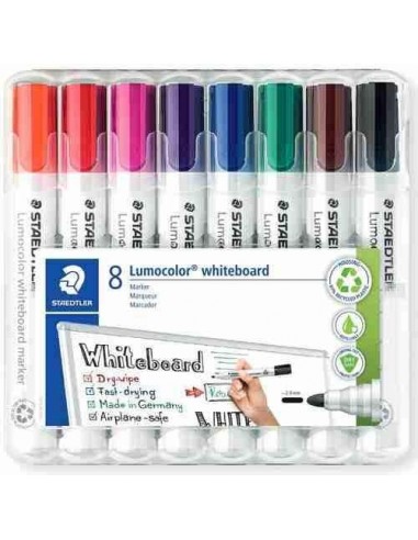 Rotuladores Lumocolor 351 estuche de 8 colores