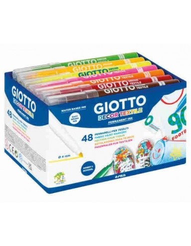 Schoolpack 48 rotuladores Giotto Decor Textile