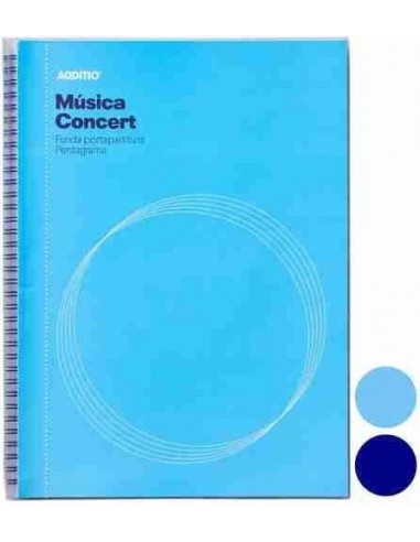 Cuaderno de m  sica Concert 12 pentagramas 20 fundas