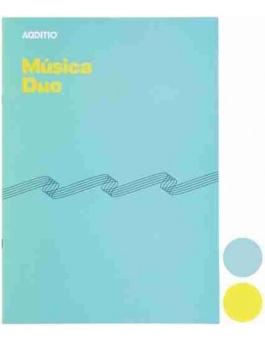 Cuaderno de m  sica Duo 8 pentagramas 20 hojas