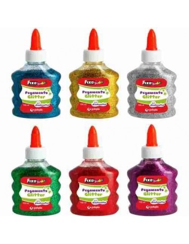 Pegamento purpurina de colores surtidos 100 ml