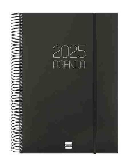 Agenda Día Página Opaque E40 Negro Catalán 2025