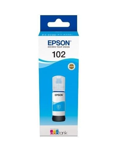 Epson 102 EcoTank Cyan Ink Bottle ET-2700/ ET-2750/ET-3700 /ET-3750 /ET4750