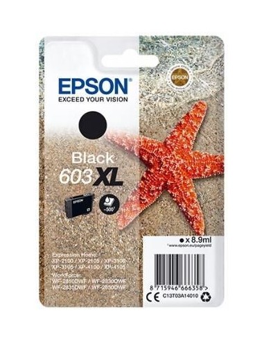 EPSON tinta negra XL Estrella de mar 1 tinta 603XL RF / AM Single