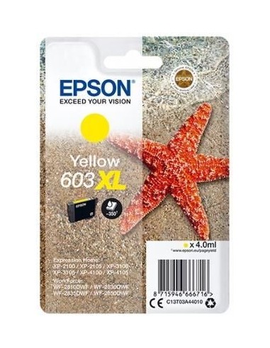 Epson tinta amarilla XL Estrella de mar 1 tinta 603XL No Tag Single