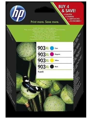 HP OfficeJet Pro 6860 / 6960 / 6970 HP N º903XL CMYK Ink Crtg Combo 4-Pack