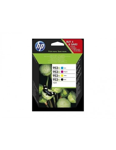 HP Oficejet Pro 8710/8720/8730/8740 º953XL CMYK Ink Crtg Combo 4-Pack