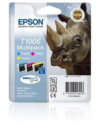 Epson Cartucho Multipack 3 Colores (Cyan T100240, Magenta T100340 y Amarillo T100440)