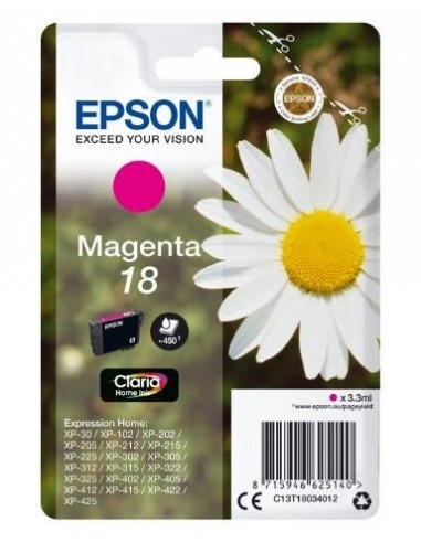 Epson Expression Home XP-102/205/305/405 Cartucho Magenta nº18