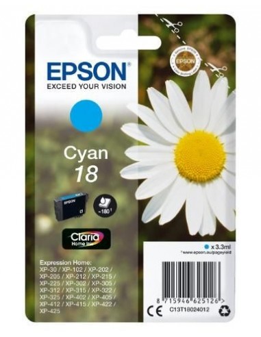 Epson Expression Home XP-102/205/305/405 Cartucho Cian nº18