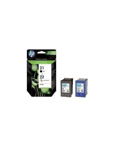 HP Deskjet 3920/3940 PSC 1410 Pack Cartucho Negro nº21 + Color Nº22(5ml)
