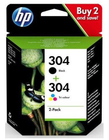 HP DeskJet 3720 Combo Pack 2 Negro y Color Nº304