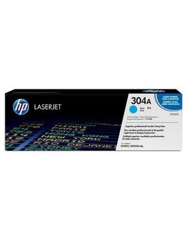 HP Laserjet Color CP2025,CM2320 Toner Cian 2.800 pág. 304A