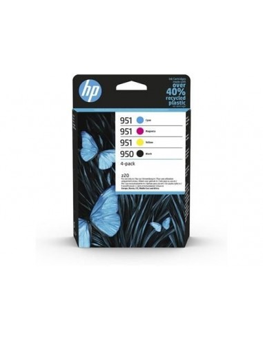 HP OfficeJet Pro 250, Pack 4 cartuchos 950 negro y 951 CMY