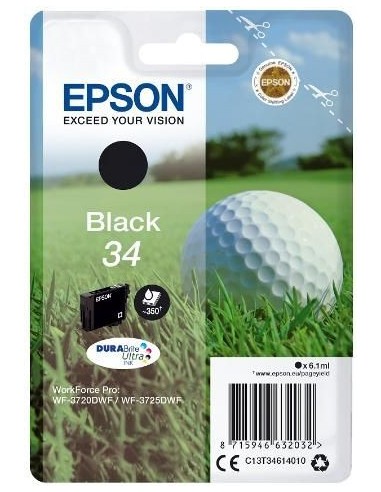 Epson Singlepack Black 34 DURABrite Ultra Ink